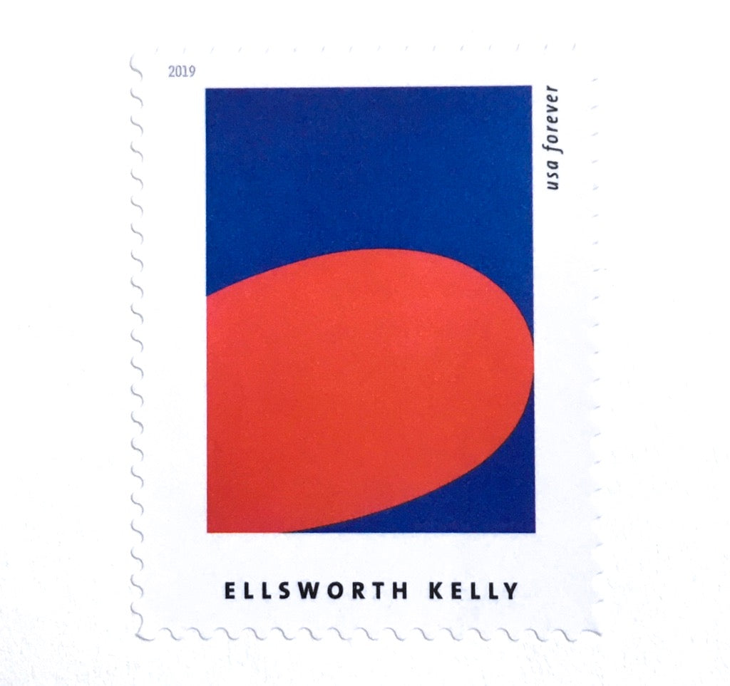 10 Modern Art Forever Stamps // Artist Ellsworth Kelly Postage Stamps