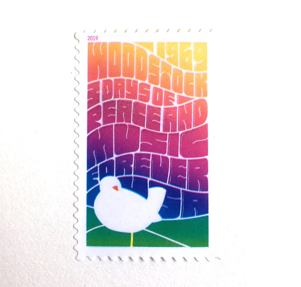 10 Woodstock Forever Stamps // 1969 Summer of Love Concert Postage