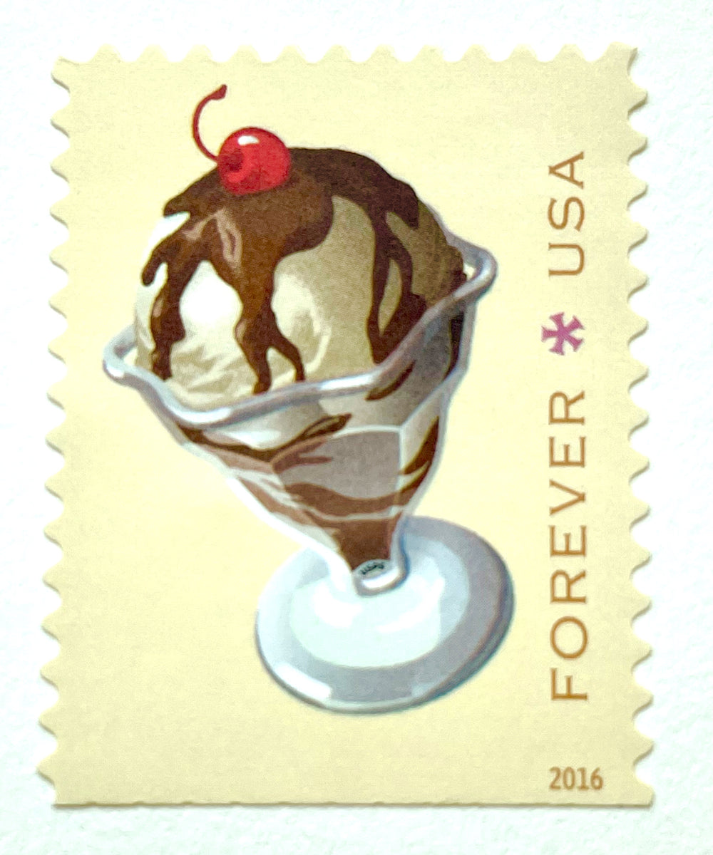 10 Ice Cream Cone Forever Postage Stamps Pink & Min Unused Postage for –  Edelweiss Post
