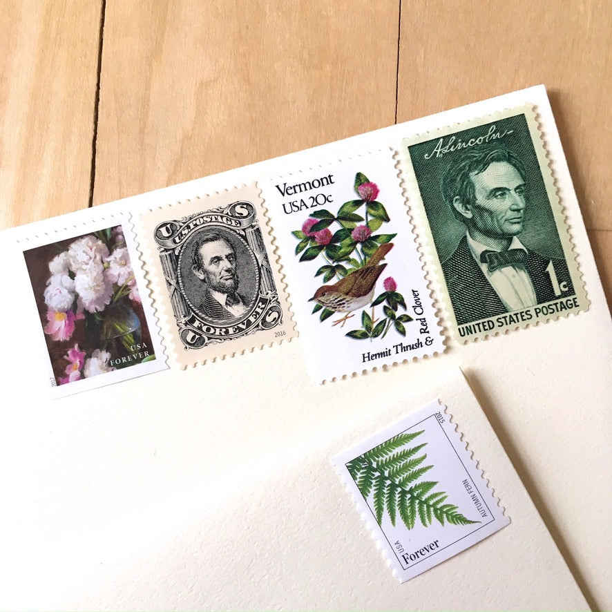 10 Lincoln Forever Postage Stamps Unused Vintage Style Forever Stamps –  Edelweiss Post