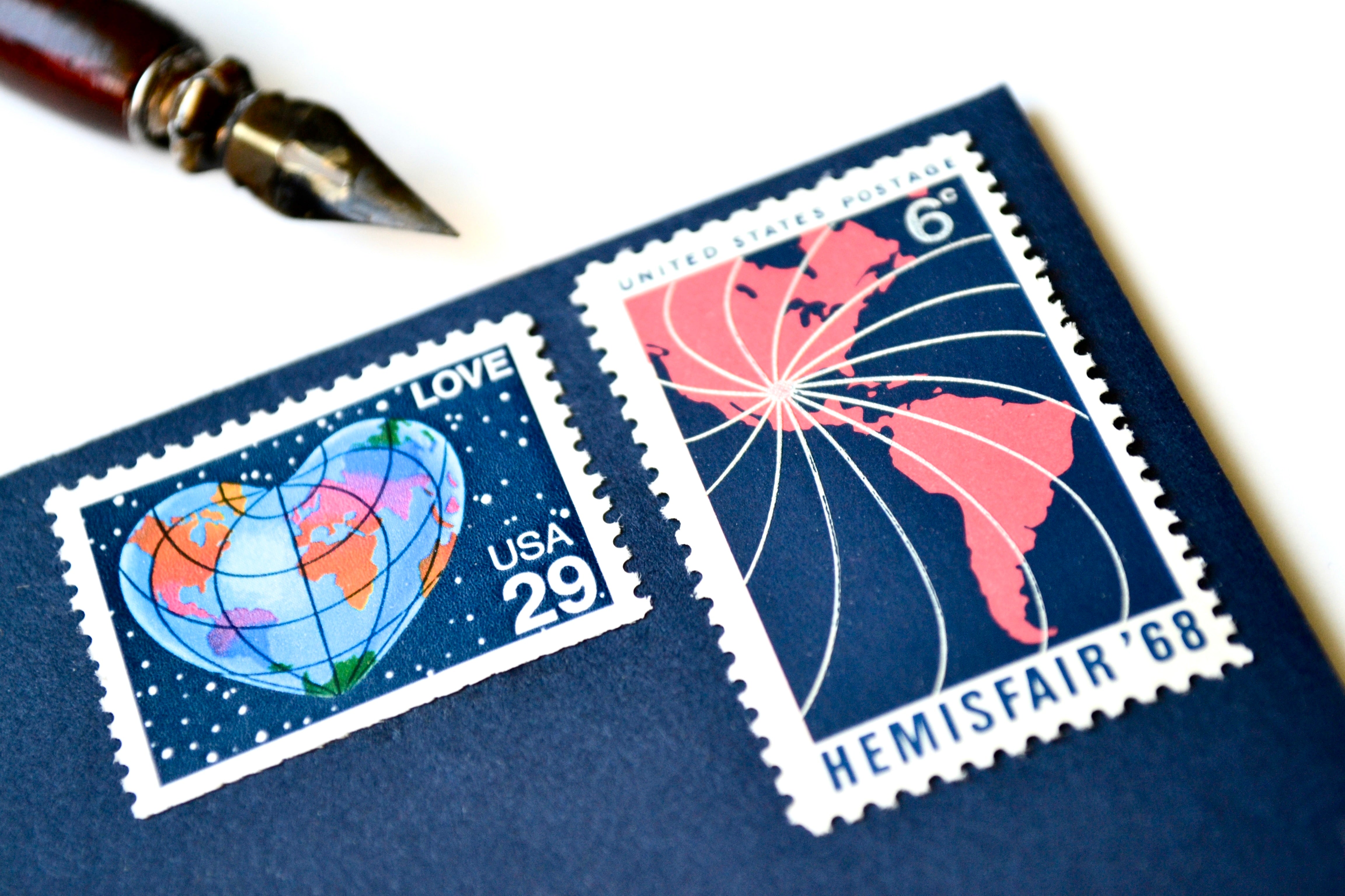 Normal Map Stamp 10 Vintage Map Stamps Unused Postage for Mailing – Edelweiss Post