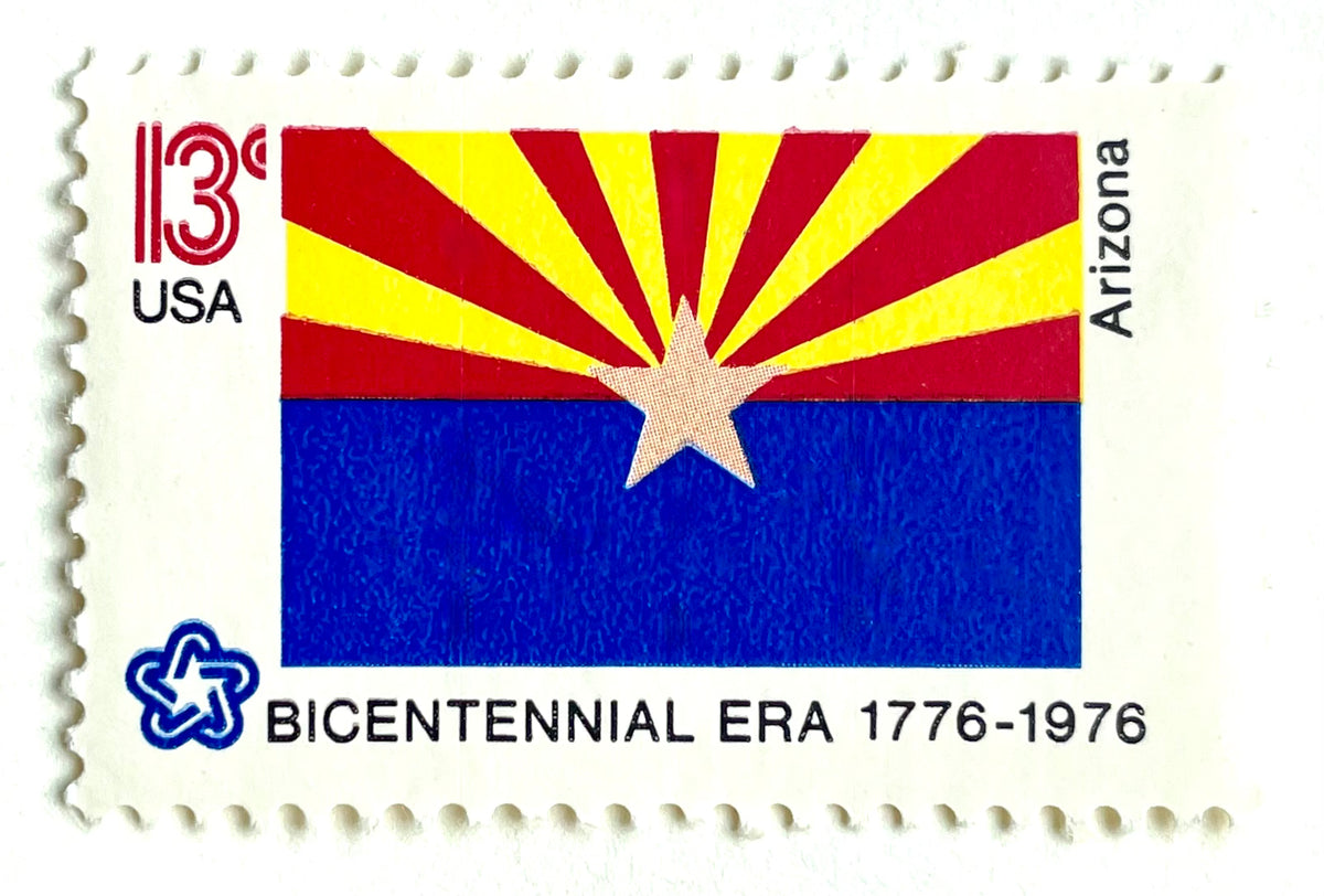 10 Arizona Flag Stamps Unused Vintage Postage Stamps for Mailing ...