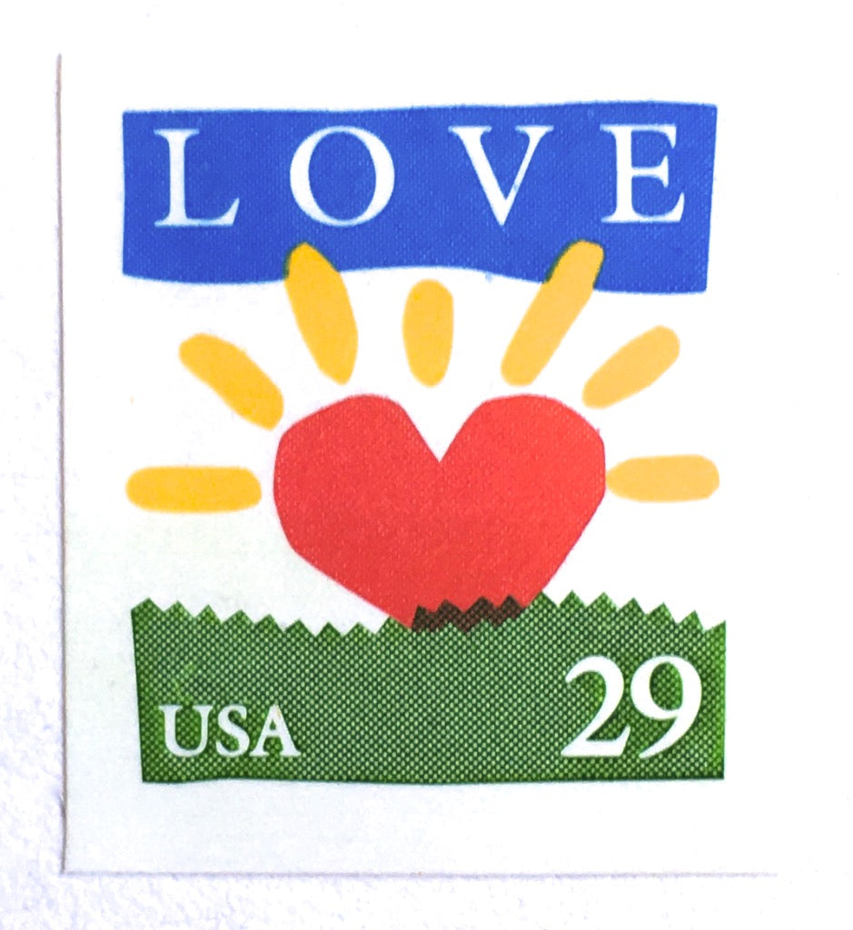 10 Vintage Love Postage Stamps Unused Love Sunrise Postage Stamps For Edelweiss Post 3343