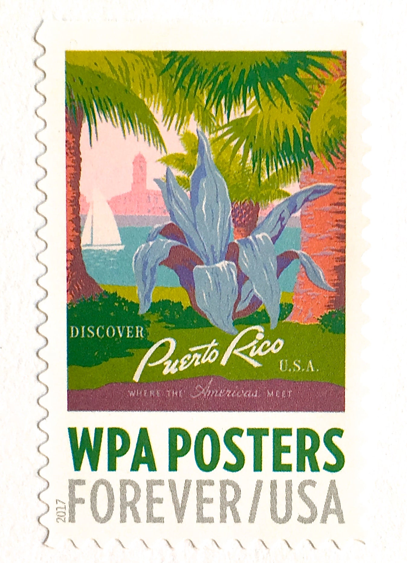 5 Tropical Island Forever Stamps For Mailing Florida Caribbean Island –  Edelweiss Post