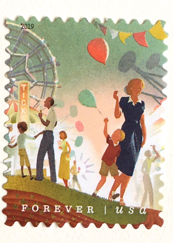 10 State Fair Forever Stamps Balloons and Ferris Wheel Happy Mail Carn –  Edelweiss Post
