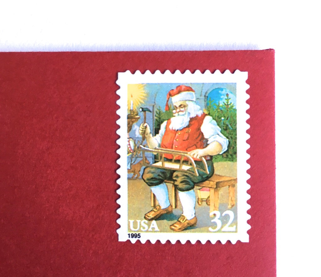 10 Christmas Mailbox Postage Stamps Unused Vintage Holiday Stamps for –  Edelweiss Post