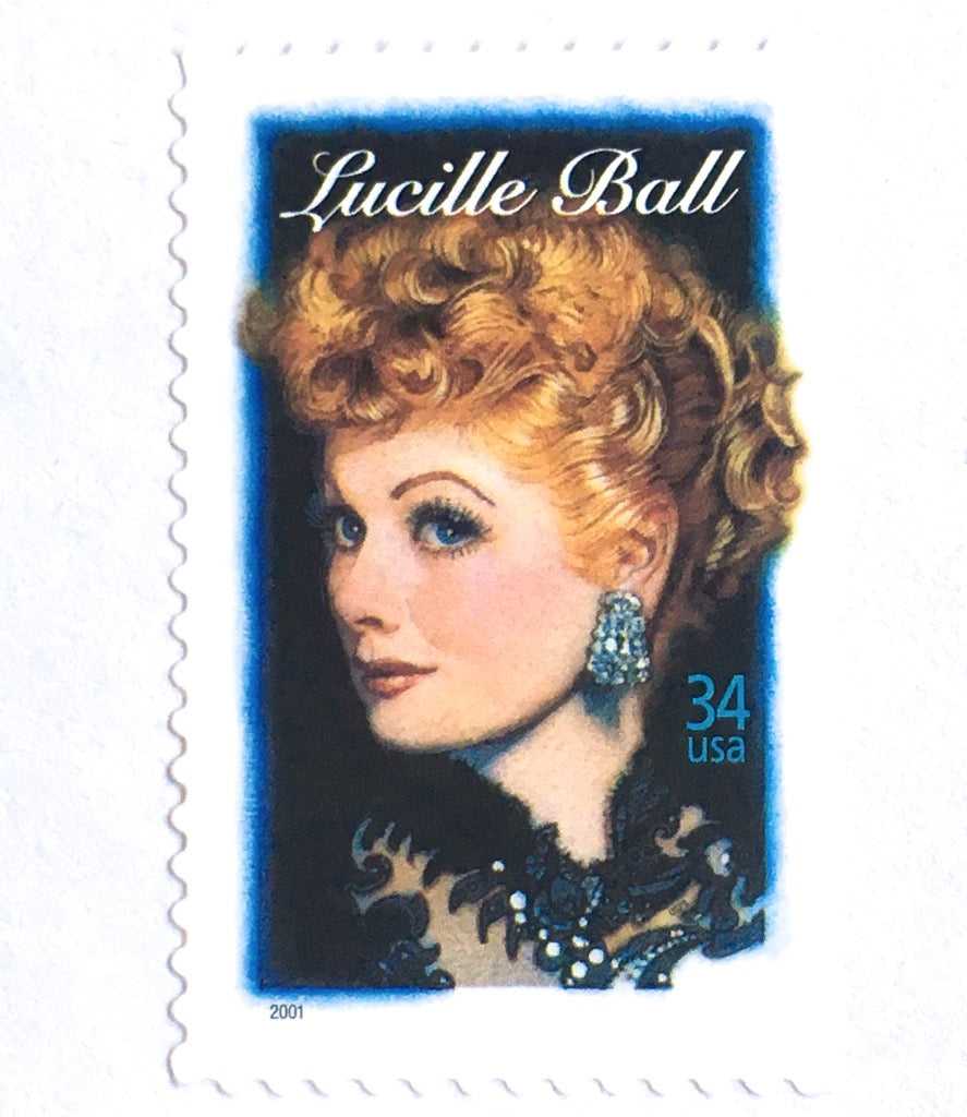 10 I Love Lucy Postage Lucille Ball Stamps Unused Vintage Postage Stam ...