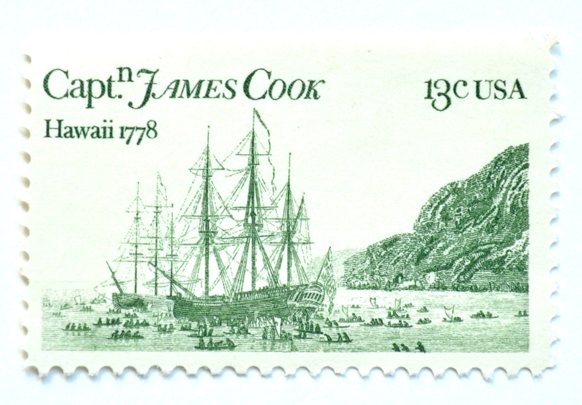 10 Nautical Ship Stamps Hawaiian Islands Postage Stamps for Mailing
