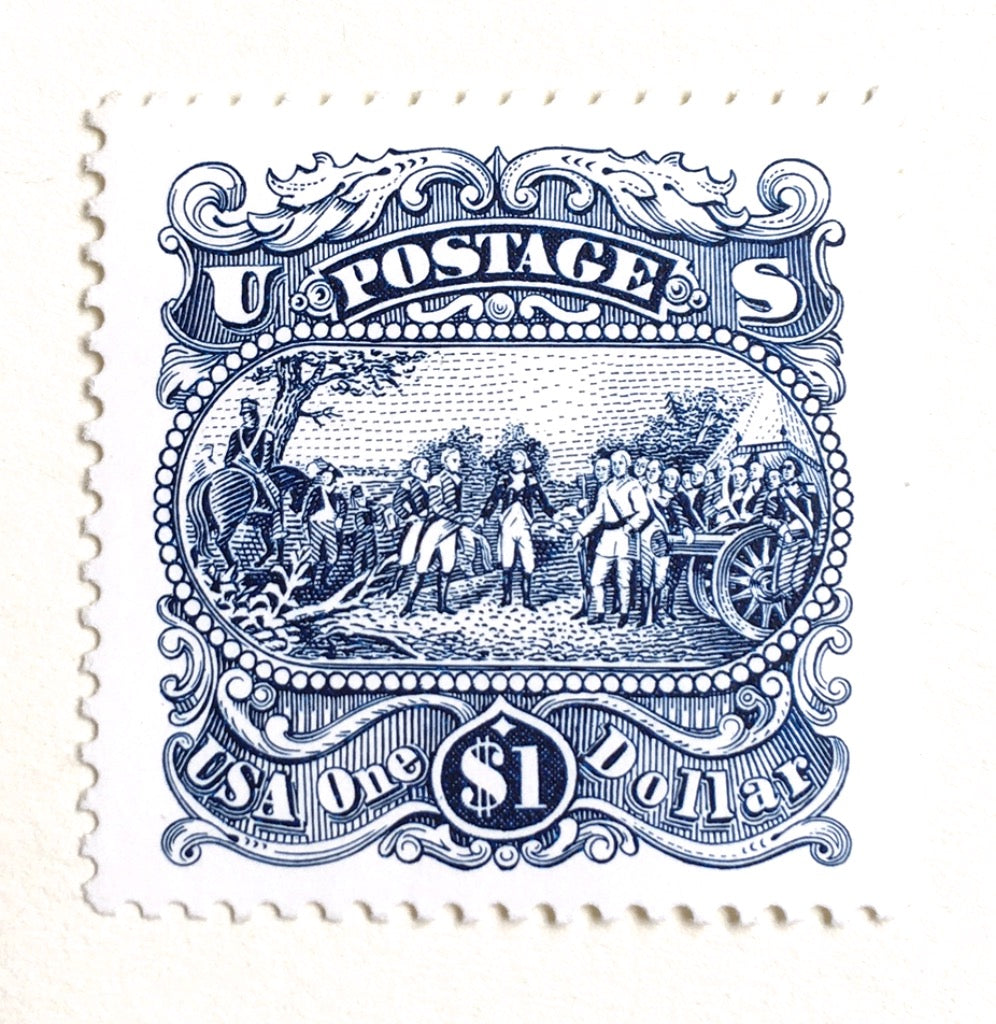 10 Vintage $1.00 Postage Stamps Unused Blue Stamps For Mailing Wedding  Invitations